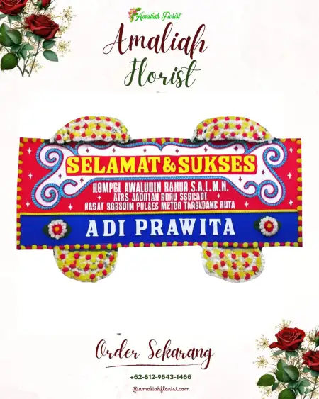 Papan Bunga Ucapan Selamat Sraten
